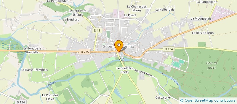 localisation de l'entreprise MADAME DENISE ROUSSEAU à GUEMENE-PENFAO