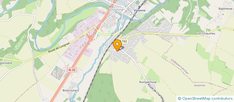 localisation de l'entreprise MADAME DENISE ROUSSEAU  VIVONNE