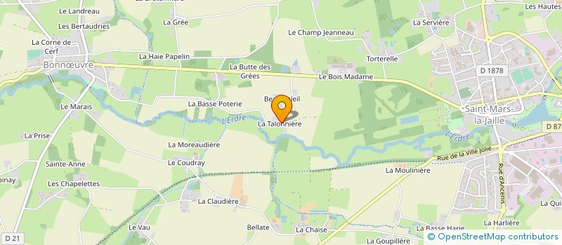 localisation de l'entreprise MADAME DENISE ROUSSEAU à VALLONS-DE-L'ERDRE