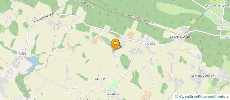 localisation de l'entreprise MADAME DENISE SERAIS à RIVES D'ANDAINE