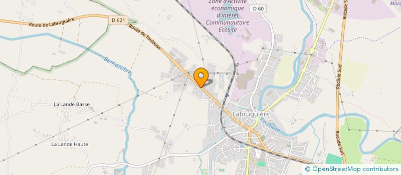 localisation de l'entreprise MADAME DENISE SERRES  LABRUGUIERE