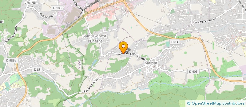 localisation de l'entreprise MADAME DENISE SERVANTY  MARSAT