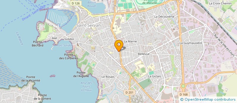 localisation de l'entreprise MADAME DENISE SOYEZ  SAINT-MALO