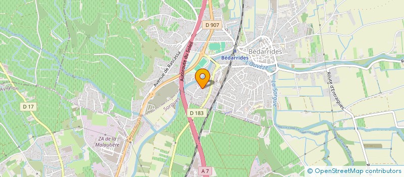 localisation de l'entreprise MADAME DENISE STOERI  BEDARRIDES