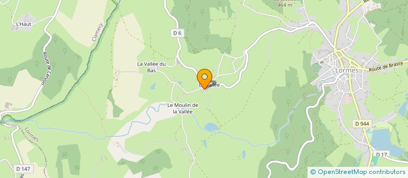 localisation de l'entreprise MADAME DENISE TARRE  LORMES