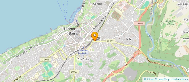 localisation de l'entreprise MADAME DENISE TAVERNIER à THONON-LES-BAINS