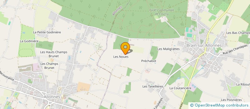 localisation de l'entreprise MADAME DENISE THIBAULT à BRAIN-SUR-ALLONNES