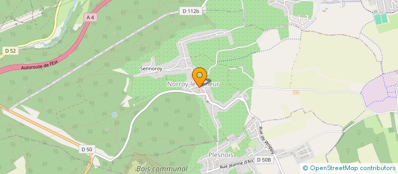 localisation de l'entreprise MADAME DENISE THOUVENIN  NORROY-LE-VENEUR