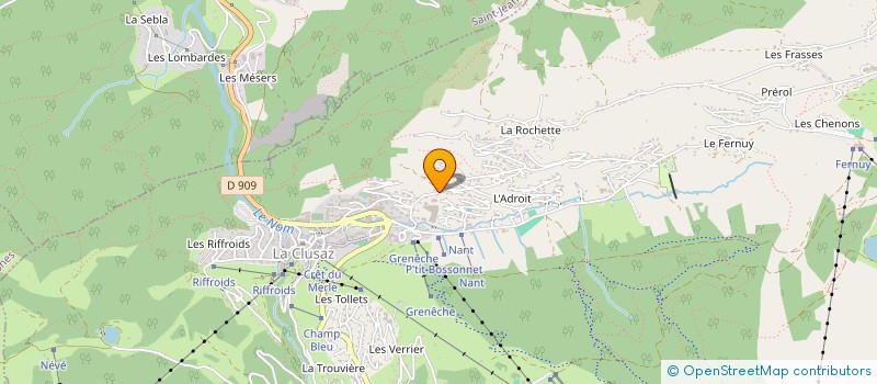 localisation de l'entreprise MADAME DENISE THOVEX à LA CLUSAZ