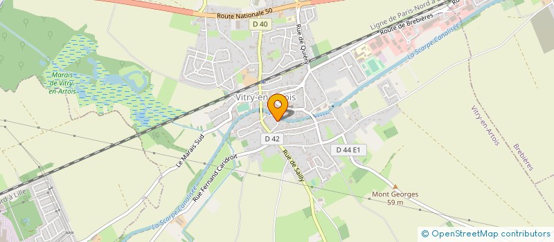 localisation de l'entreprise MADAME DENISE THUILLIEZ  VITRY-EN-ARTOIS