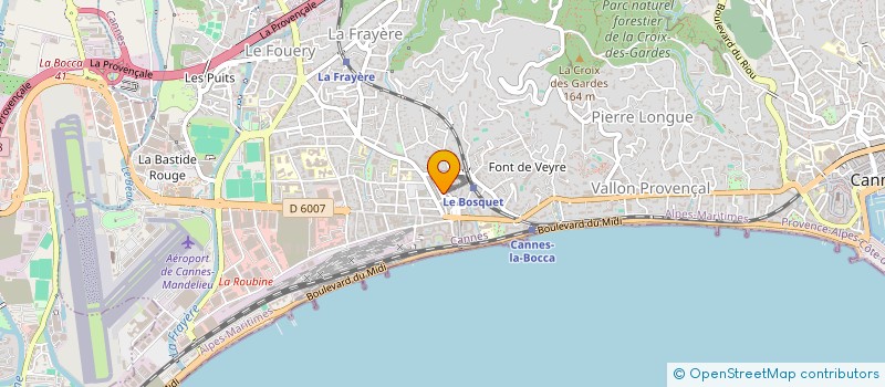 localisation de l'entreprise MADAME DENISE TORRES à CANNES