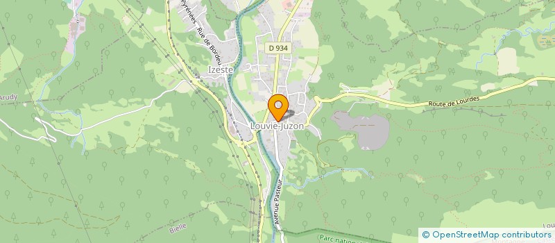 localisation de l'entreprise MADAME DENISE TOUZET à LOUVIE-JUZON