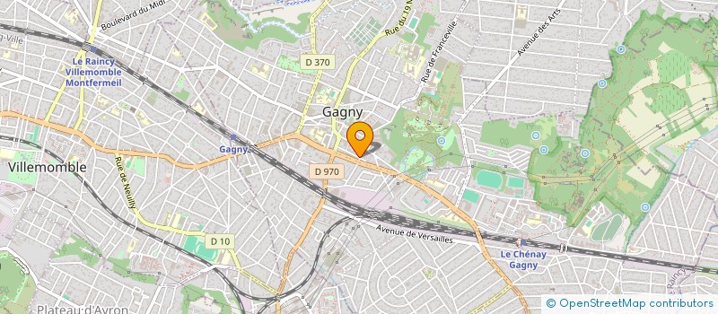 localisation de l'entreprise MADAME DENISE VENIARD  GAGNY