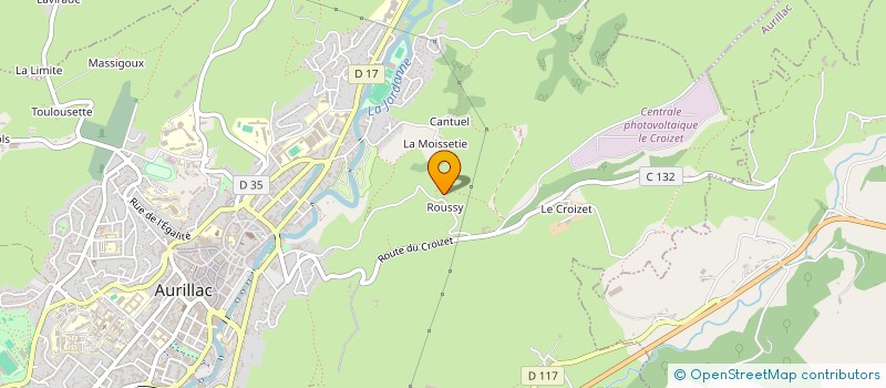 localisation de l'entreprise MADAME DENISE VENZAT à AURILLAC