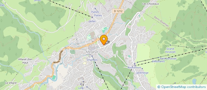 localisation de l'entreprise MADAME DENISE VOUILLOZ  MEGEVE