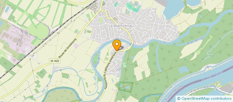 localisation de l'entreprise MADAME DENISE WOELFFEL  LA WANTZENAU