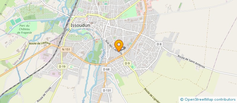 localisation de l'entreprise MADAME DENIZ YURTSEVER à ISSOUDUN