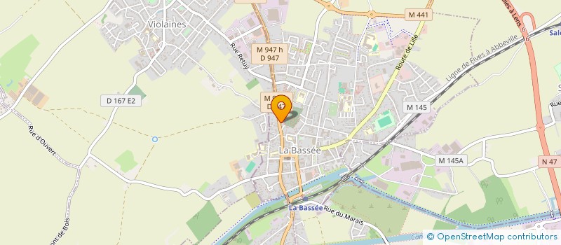 localisation de l'entreprise MADAME DENYSE COUTHIER  LA BASSEE