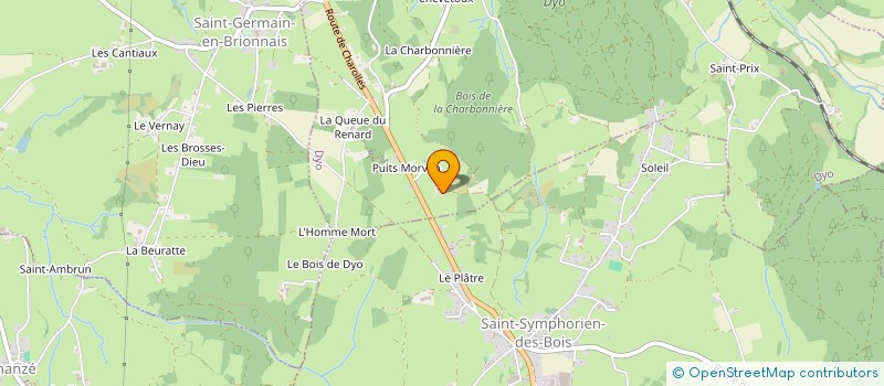 localisation de l'entreprise MADAME DENYSE MONTET  DYO