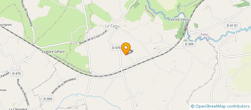 localisation de l'entreprise MADAME DENYSE TIERCELIN  LE TANU