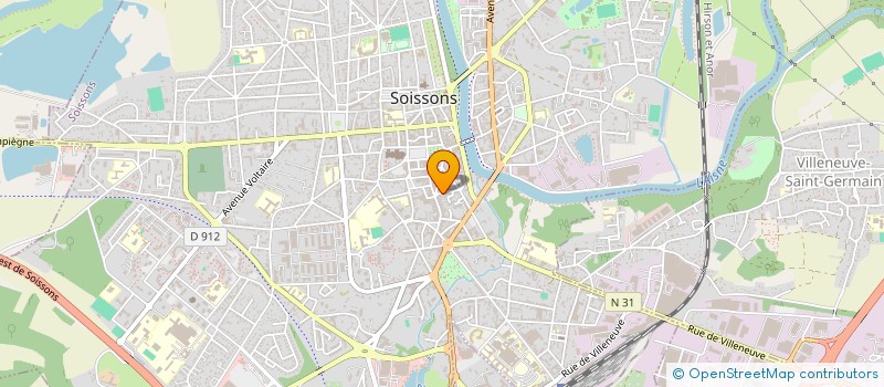 localisation de l'entreprise MADAME DEPHINE KOUTCHERAVENKO  SOISSONS