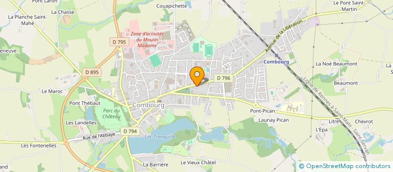 localisation de l'entreprise MADAME DEPREZ MARINE  COMBOURG