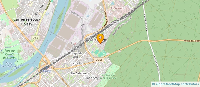 localisation de l'entreprise MADAME DERIKINA MENDY  POISSY