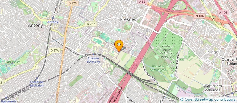 localisation de l'entreprise MADAME DERINA FERREIRA à ANTONY