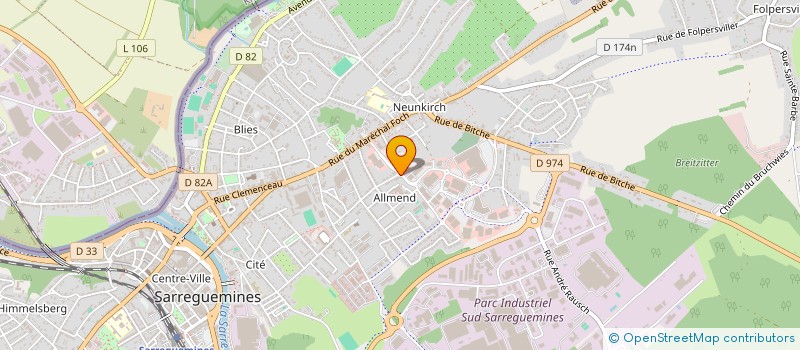 localisation de l'entreprise MADAME DERYA GOLPUNAR  SARREGUEMINES