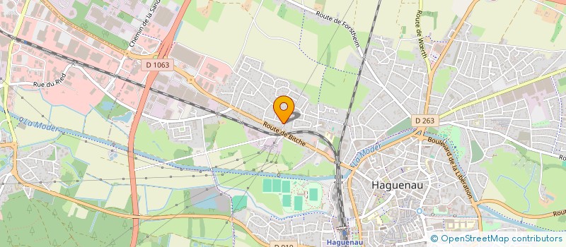 localisation de l'entreprise MADAME DERYA TETIK  HAGUENAU