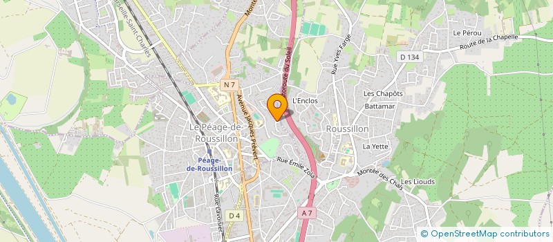 localisation de l'entreprise MADAME DERYA UNAL  LE PEAGE-DE-ROUSSILLON