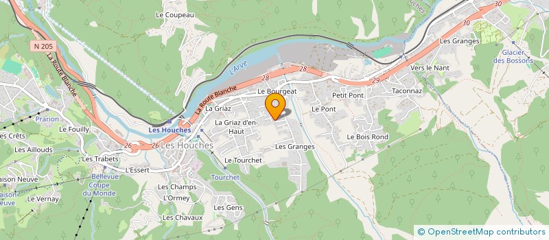 localisation de l'entreprise MADAME DERYN BANKS  LES HOUCHES