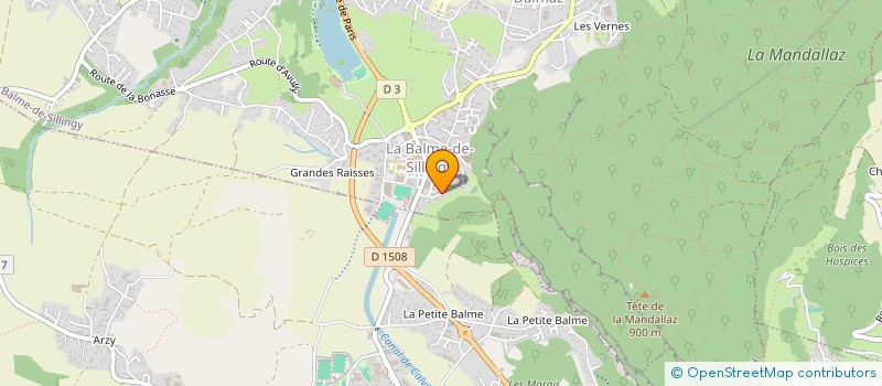 localisation de l'entreprise MADAME DESIDERIA WEISS  LA BALME-DE-SILLINGY