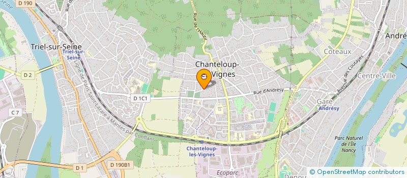 localisation de l'entreprise MADAME DESIREE COUDRON à CHANTELOUP-LES-VIGNES