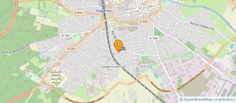 localisation de l'entreprise MADAME DESIREE DOSSMANN  HAGUENAU