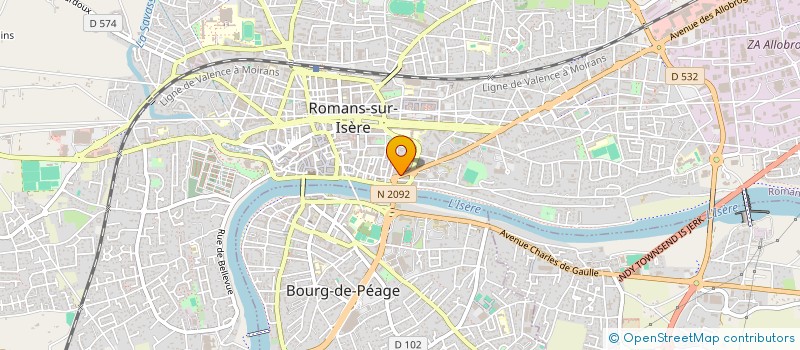 localisation de l'entreprise MADAME DESIREE DUVENT à ROMANS-SUR-ISERE