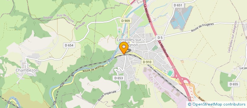 localisation de l'entreprise MADAME DESIREE FLANET  LEMPDES-SUR-ALLAGNON