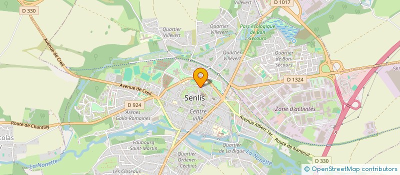 localisation de l'entreprise MADAME DESIREE LEONARD  SENLIS