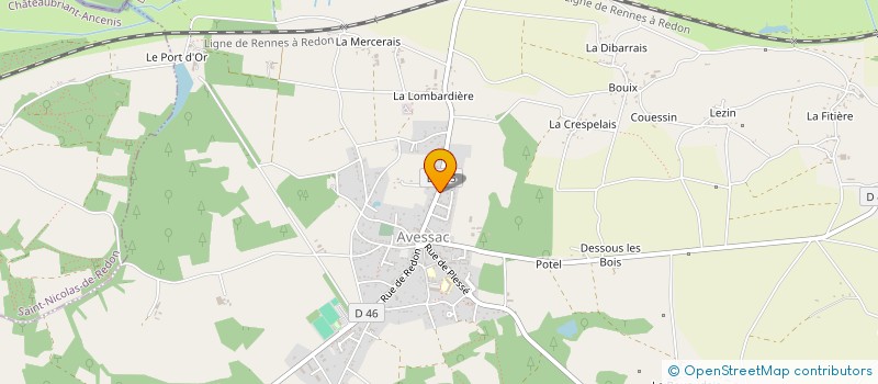 localisation de l'entreprise MADAME DESIREE NGO NGUE  AVESSAC