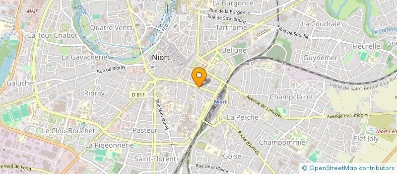 localisation de l'entreprise MADAME DESIREE ROUA à NIORT