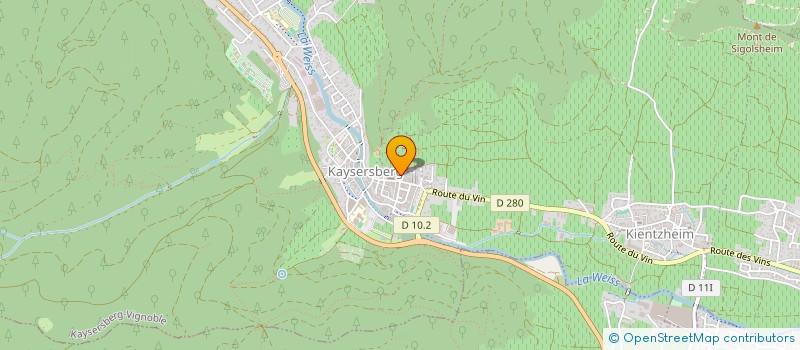 localisation de l'entreprise MADAME DESIREE SCHROETTER  KAYSERSBERG VIGNOBLE