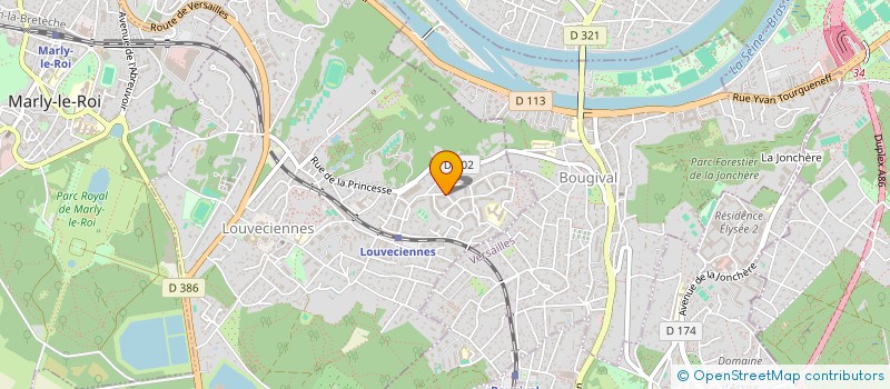 localisation de l'entreprise MADAME DESISLAVA DOKUZOVA à LOUVECIENNES