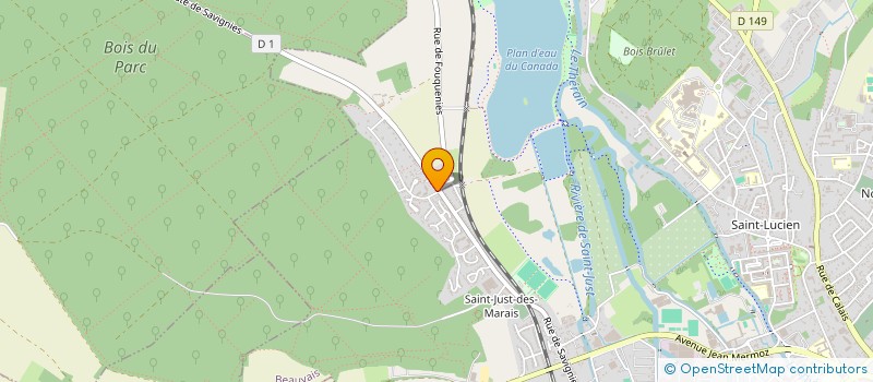 localisation de l'entreprise MADAME DESLANDES KARINE  BEAUVAIS