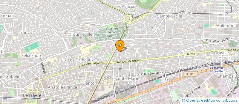 localisation de l'entreprise MADAME DESTINEE KOUTIKA  LE HAVRE