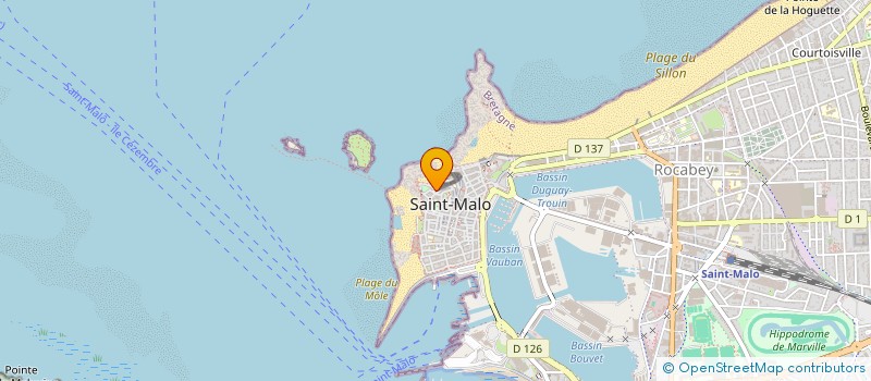 localisation de l'entreprise MADAME DHALILA AMMAD  SAINT-MALO