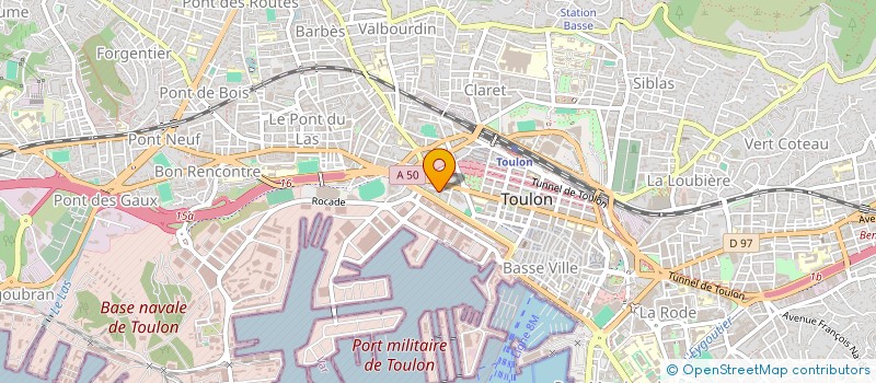 localisation de l'entreprise MADAME DHAOUIA ARBAOUI  TOULON