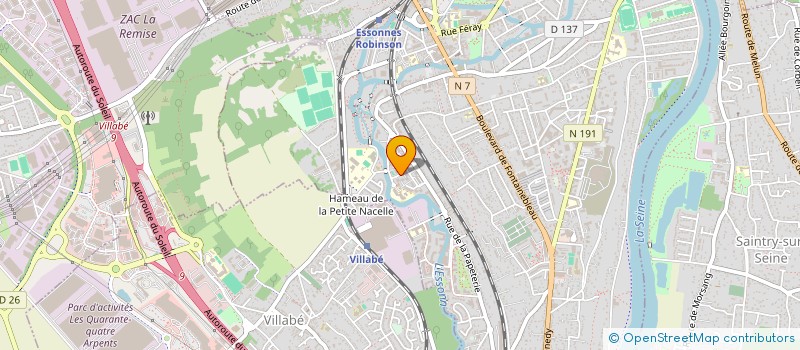 localisation de l'entreprise MADAME DHEKRA M'HENNI  CORBEIL-ESSONNES