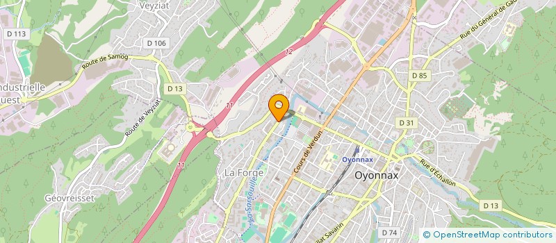 localisation de l'entreprise MADAME DHIKRA NOUIRA à OYONNAX