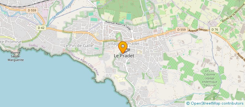 localisation de l'entreprise MADAME DHOUHA BEN ABDALLAH  LE PRADET