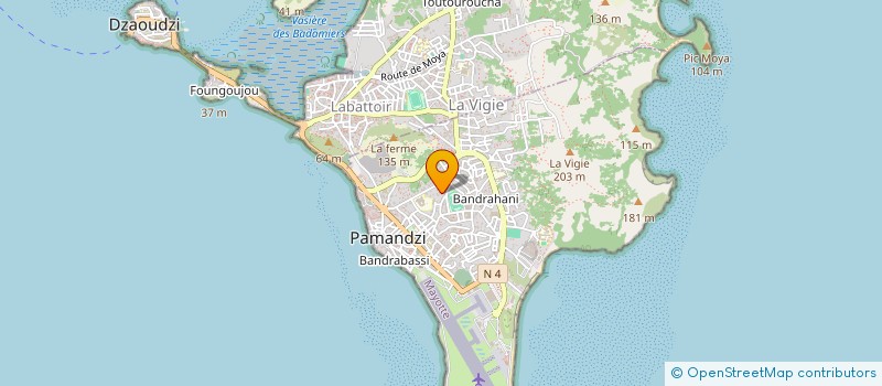 localisation de l'entreprise MADAME DHOURIATI HALIFA TOUMANI à PAMANDZI